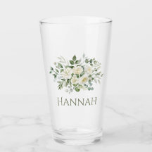White Floral Custom Bridesmaid Favour 