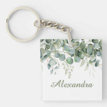 White Floral Custom Bridesmaid Favour 