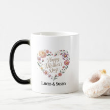 White Floral Flower Happy Mother's Day Gift Coffee