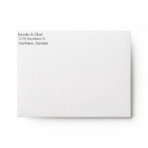 White Floral Thank You Card Envelopes