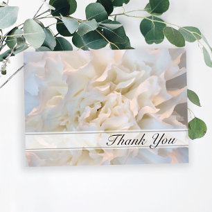 White Floral Thank You for Your Sympathy Card