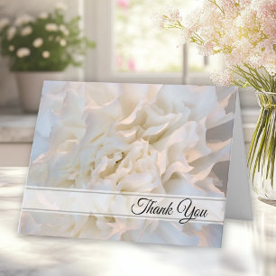White Floral Thank You for Your Sympathy Card