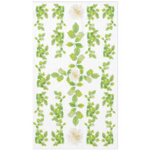 White Flower and Green Leaves Garden