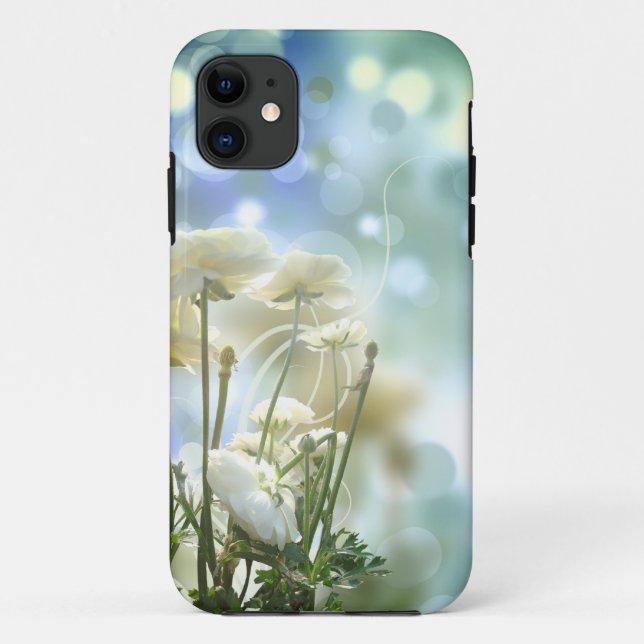 White Flower Case-Mate iPhone Case (Back)