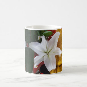 White Flower Coffee Mag Mug