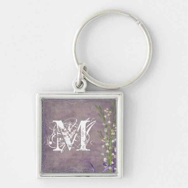 White Flower Country Lace Key Chain (Front)