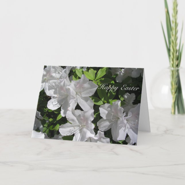 White Flower Easter Card (Front)
