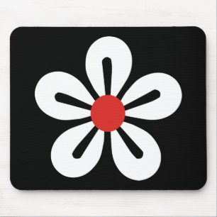 White Flower Mousepad