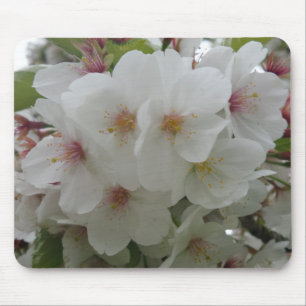 White Flower Mousepad