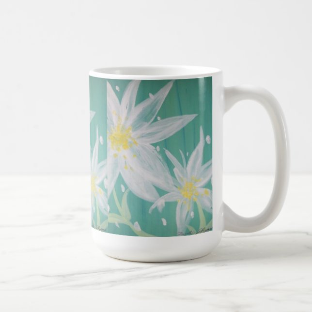 White Flower Mug (Right)