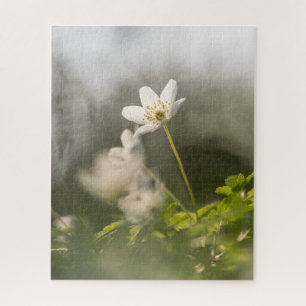 White Flower Nature Photo Jigsaw Puzzle