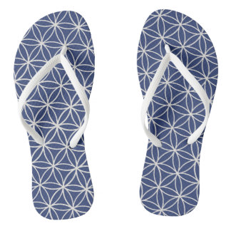 white flower of life thongs