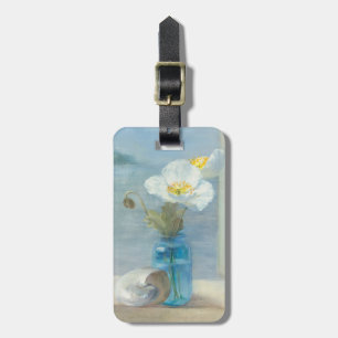 White Flower Overlooking the Sea Luggage Tag