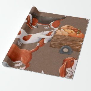 white flower pattern cute design illustration vint wrapping paper