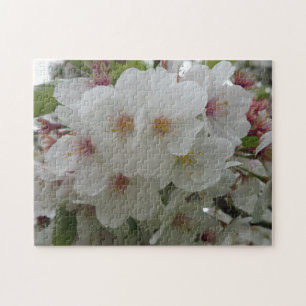 White Flower Photo Puzzle with Gift Box