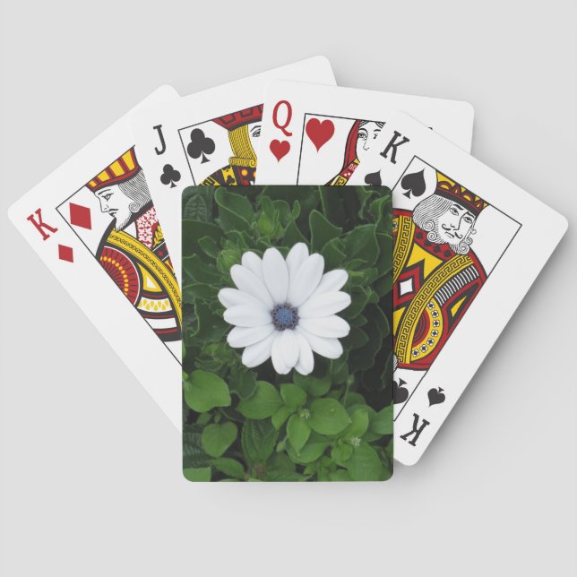 White Flower playing cards (Back)