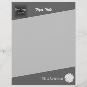 White Flower Ribbon by Kenneth Yoncich Flyer