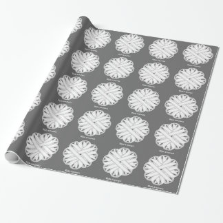 White Flower Ribbon by Kenneth Yoncich Wrapping Paper