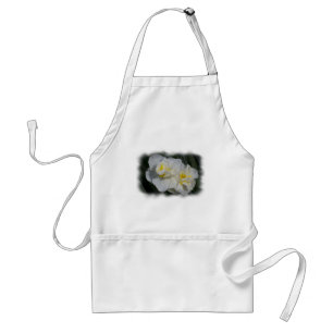 White Flower Standard Apron
