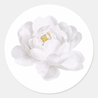 White Flower Sticker