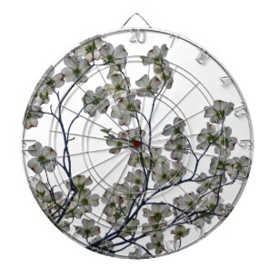 White Flowering Dogwood Dartboard