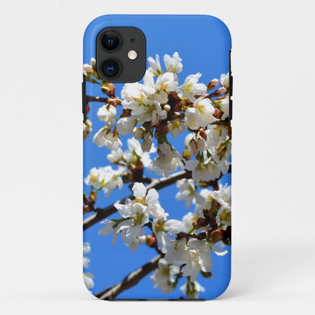White flowering spring tree white floral blossom  Case-Mate iPhone case (Back)