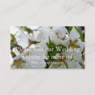 White flowering tree Blossoms Business Card