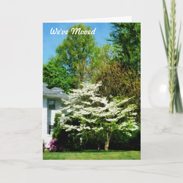 White Flowering Trees Announcement (Front)