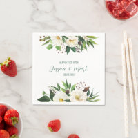 White flowers border wedding design