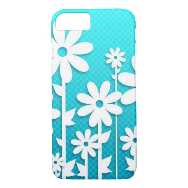 White Flowers Case-Mate iPhone Case (Back)