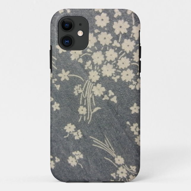White Flowers Case-Mate iPhone Case (Back)