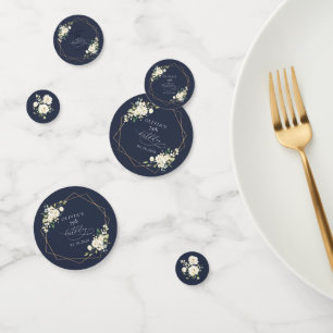 White Flowers, Cream Flowers, Boho, Birthday Confetti