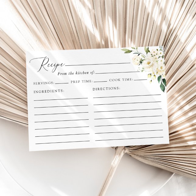 White Flowers, Cream Flowers, Bridal Shower Recipe (Creator Uploaded)