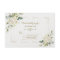 White Flowers Gold Glitter Frame Confetti Wedding