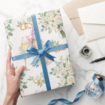 White Flowers Greenery Wedding Gift Wrap Paper<br><div class="desc">Wrap every gift in timeless elegance with this Wedding Rings White Flowers and Greenery Wrapping Paper. Featuring delicate white florals, soft greenery, and romantic wedding ring details, this design creates a sophisticated and memorable presentation for special occasions. Perfect for wedding gifts, bridal showers, engagement parties, and anniversaries, this elegant wrapping...</div>
