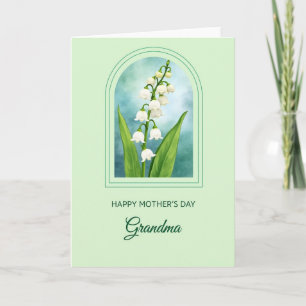 White Flowers Mothers Day Card