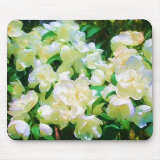 White Flowers Mousepad