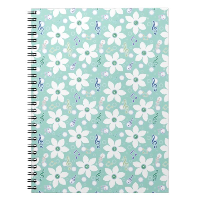 White Flowers Notebook (Front)