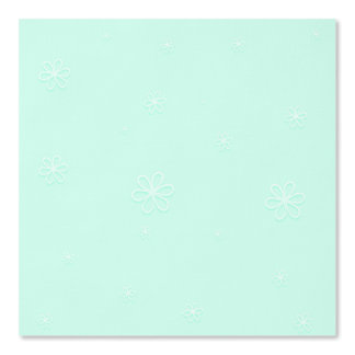 White Flowers On Mint Green Background Wallpaper