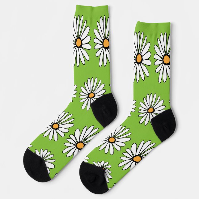 WHITE FLOWERS SOCKS (Left)
