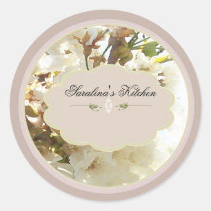 white flowers spice jar labels 3