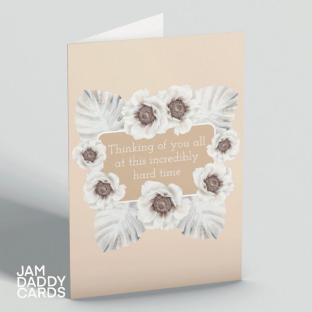 White Flowers Sympathy  Card (Creator Uploaded)