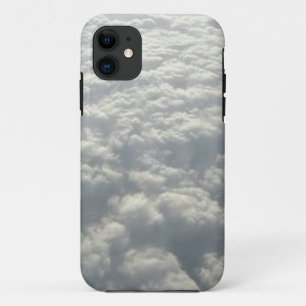 WHITE FLUFFY CLOUDS iPhone 11 CASE