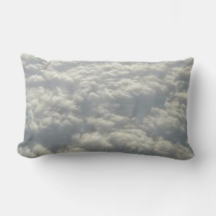 WHITE FLUFFY CLOUDS LUMBAR CUSHION
