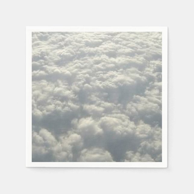 WHITE FLUFFY CLOUDS NAPKIN (Front)
