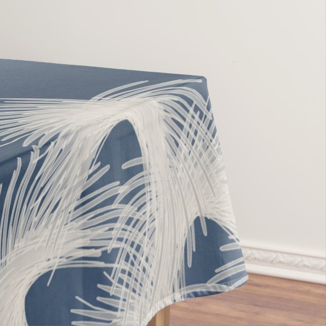 White flying feathers tablecloth (In Situ)