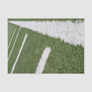 White Football Lines Tissue Paper
