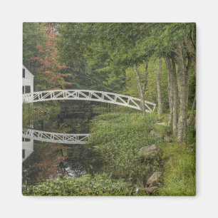 White footbridge, Somesville, Mount Desert Magnet