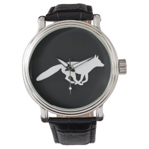 White Fox Silhouette Wild Animal Wildlife Watch