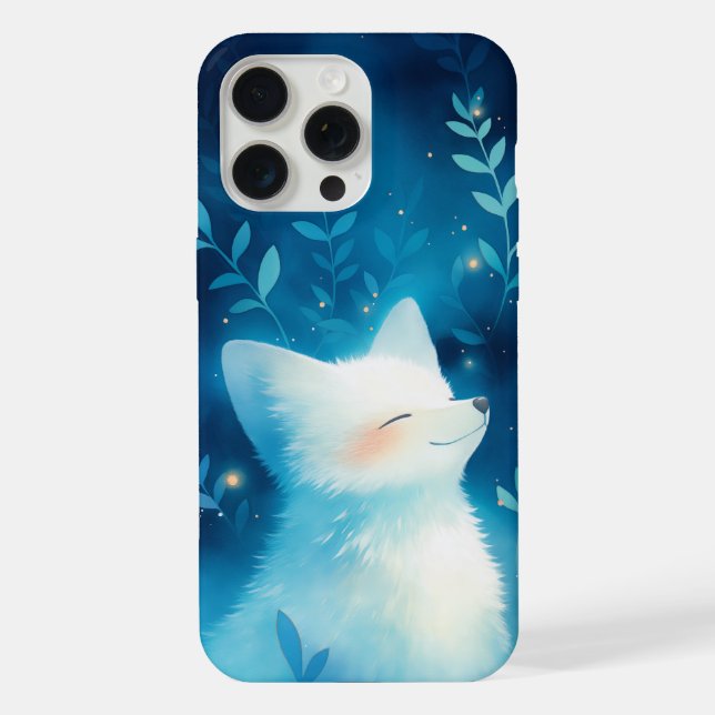 White Fox Tranquillity iPhone Case (Back)